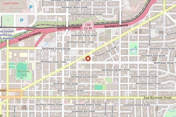 Map showing Han Oak in Portland