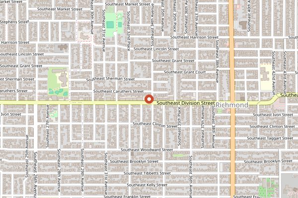 Map showing Ava Gene's Wine Bar in Portland