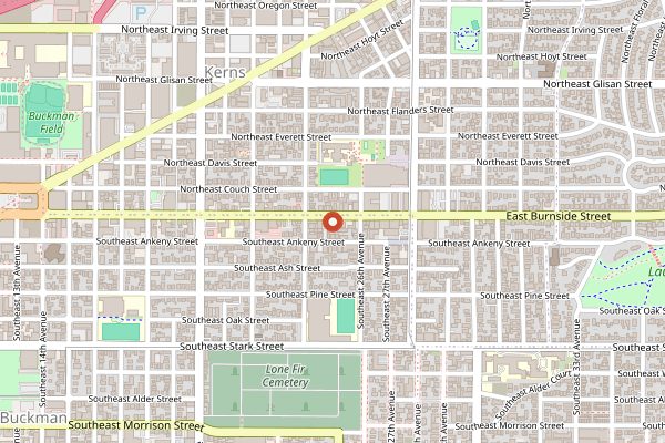 Map showing Tusk Wine Bar in Portland