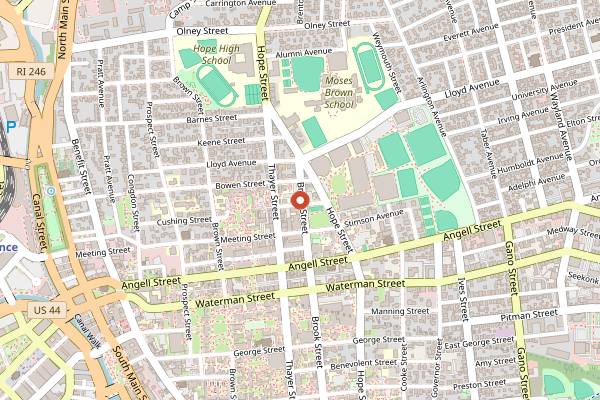 Map showing Ceremony in Providence