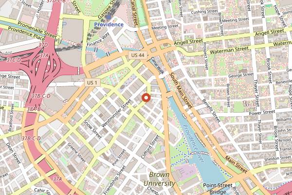 Map showing Charuma Tea Bar in Providence