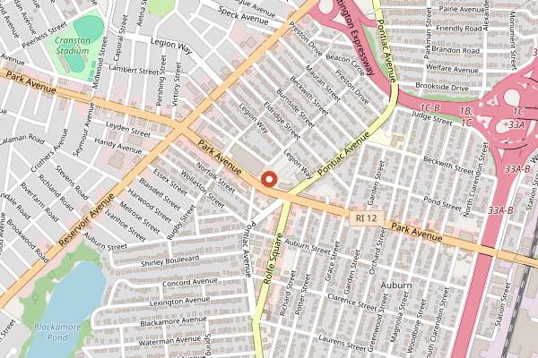 Map showing Chef Walter's Cooking School in Providence