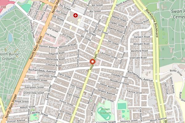 Map showing Stock Culinary Goods workshops in Providence