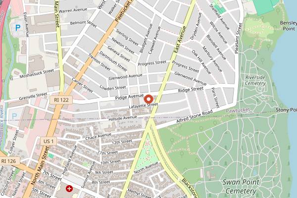 Map showing Garden Grille in Providence