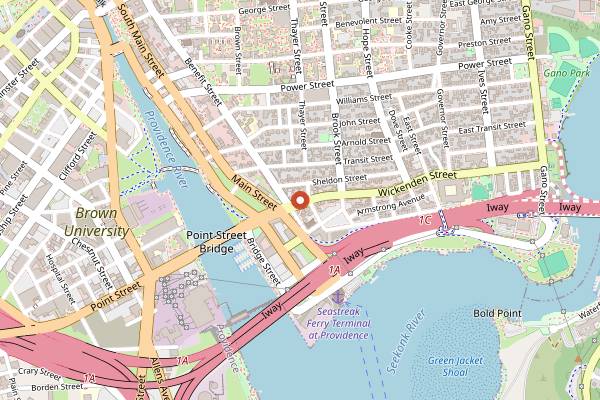 Map showing Fellini Pizzeria in Providence