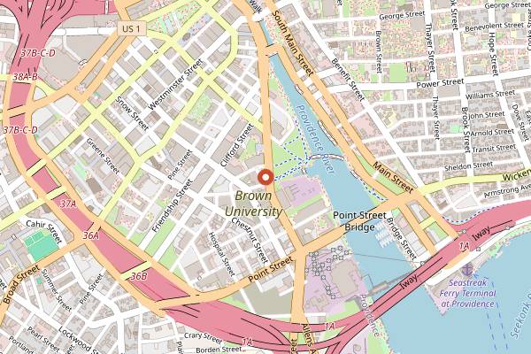 Map showing Dune Brothers Providence Shack in Providence