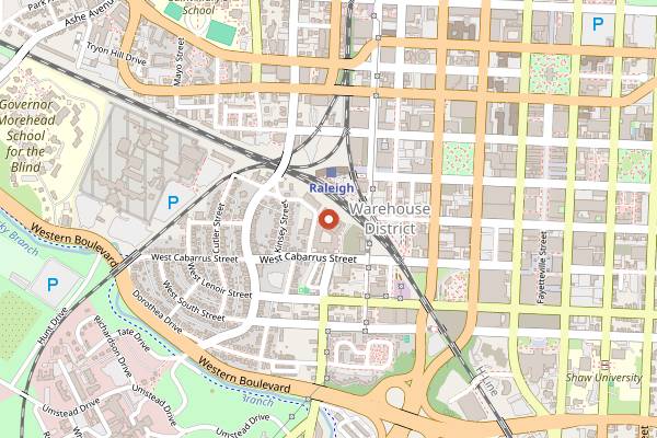 Map showing Boulted Bread in Raleigh