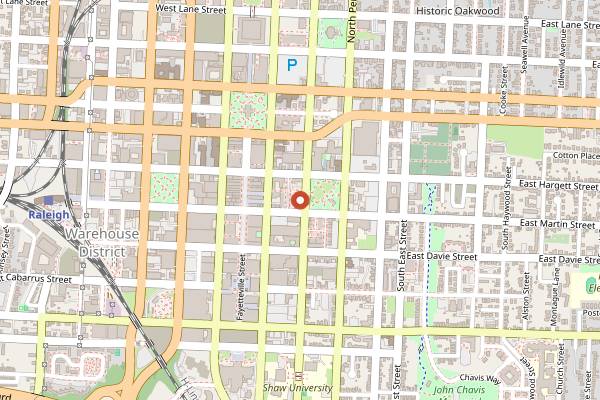 Map showing Brewery Bhavana in Raleigh