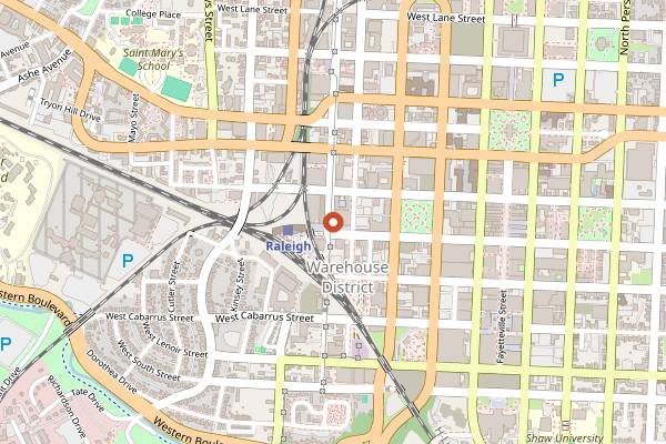 Map showing Heirloom in Raleigh
