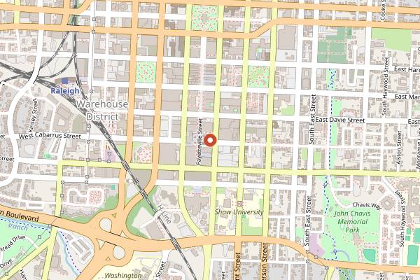 Map showing Element Plant-Based Gastropub in Raleigh