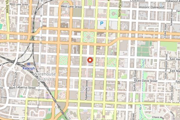 Map showing Foundation Bar in Raleigh