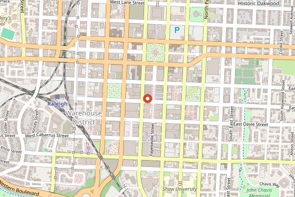 Map showing Neptunes Parlour in Raleigh
