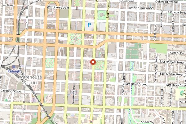 Map showing Bida Manda in Raleigh