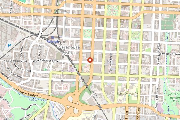 Map showing Poole's Diner Bar in Raleigh
