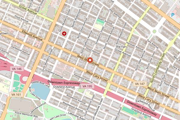 Map showing Sticky Rice in Richmond