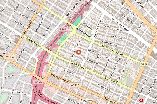 Map showing The Jasper in Richmond