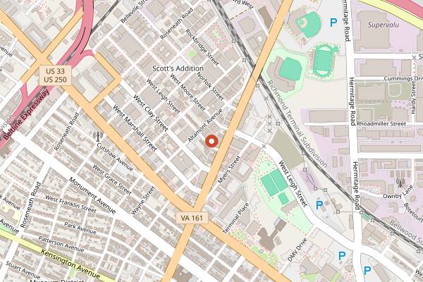 Map showing Buskey Cider in Richmond