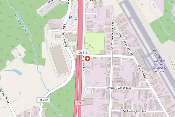 Map showing Center of the Universe Brewing Company in Richmond