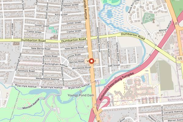 Map showing Final Gravity Brewing Company in Richmond
