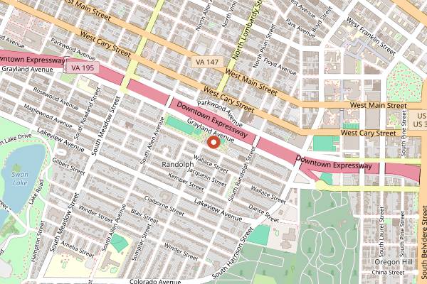 Map showing Birdhouse Farmers Market in Richmond