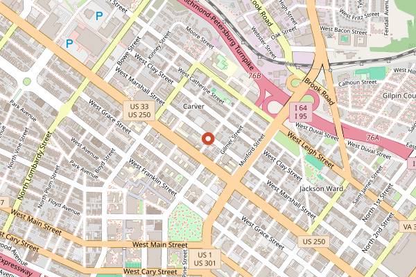 Map showing Cobra Cabana in Richmond