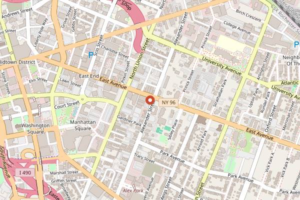 Map showing Locals Only in Rochester
