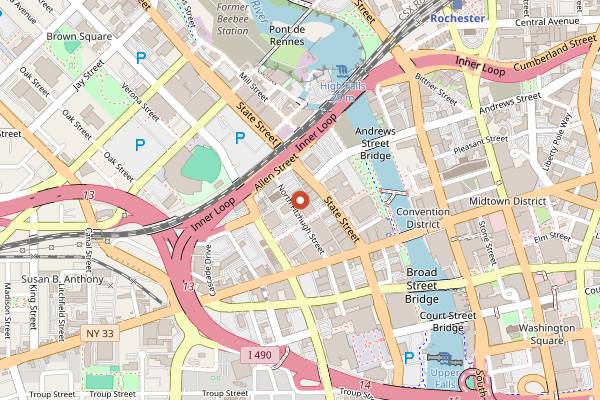 Map showing Aporia Coffee Co in Rochester