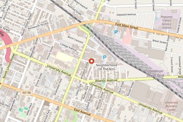 Map showing Good Luck in Rochester