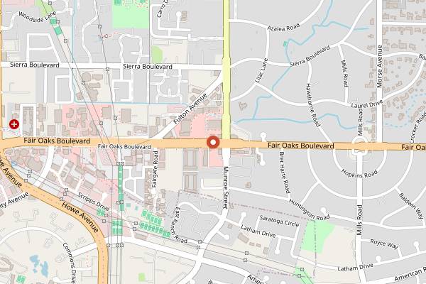Map showing Boudin SF Loehmann's Plaza in Sacramento