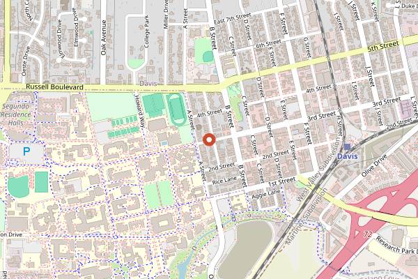 Map showing 3rd and U Café in Sacramento