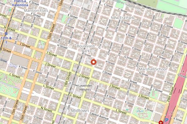 Map showing Old Soul Weatherstone in Sacramento
