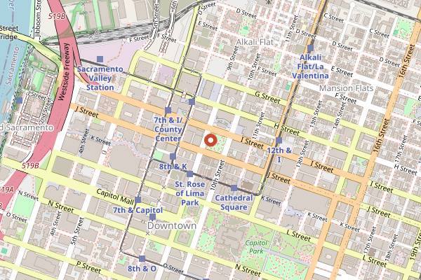 Map showing Insight Coffee Roasters La Cosecha in Sacramento