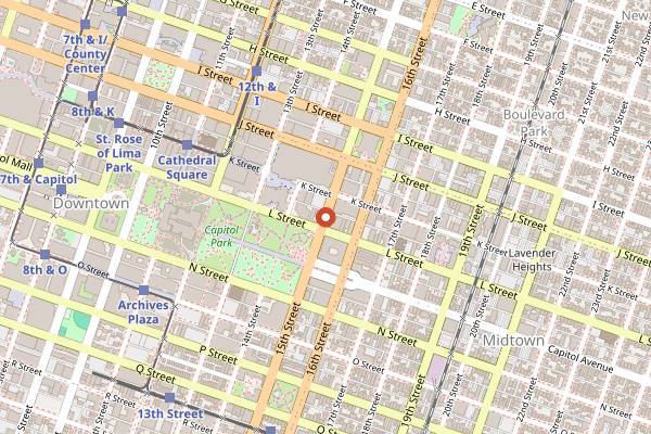 Map showing Old Soul Co. The Alley in Sacramento