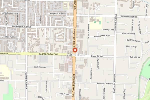 Map showing Chili Smith Twyla's Table Plant-Based Class in Sacramento
