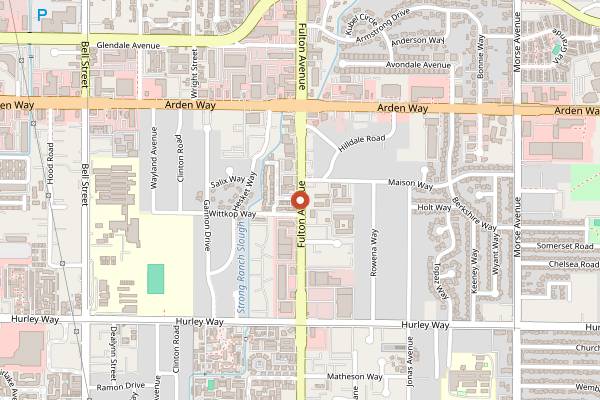 Map showing Napoli Culinary Academy in Sacramento