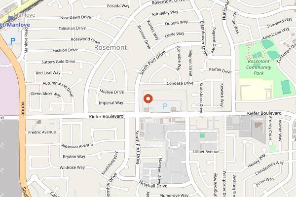 Map showing El Cantaro Vegan Taqueria in Sacramento