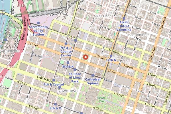 Map showing Capitol Beer Fest in Sacramento