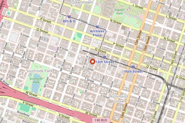 Map showing Bottle & Barlow in Sacramento