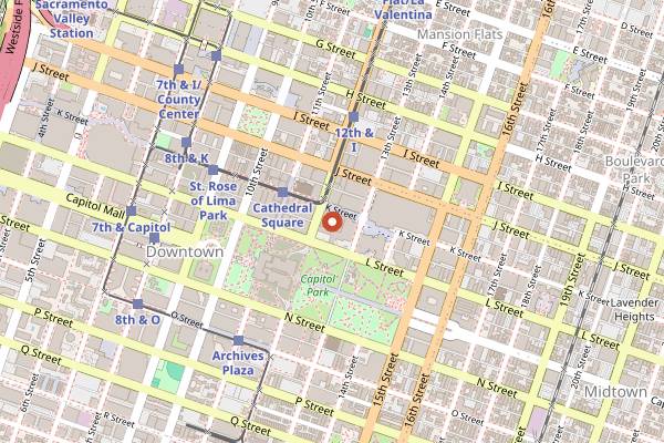 Map showing Mayahuel in Sacramento