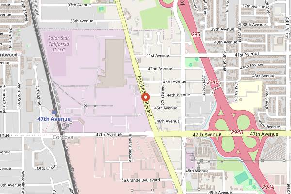 Map showing Laos Kitchen in Sacramento