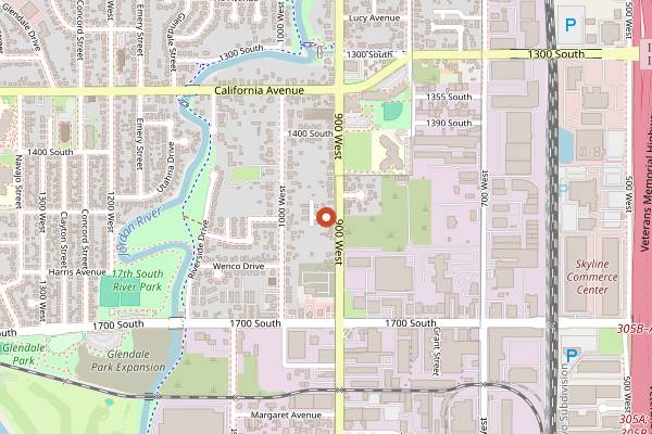 Map showing Tulie Bakery 15th and 15th in Salt Lake City