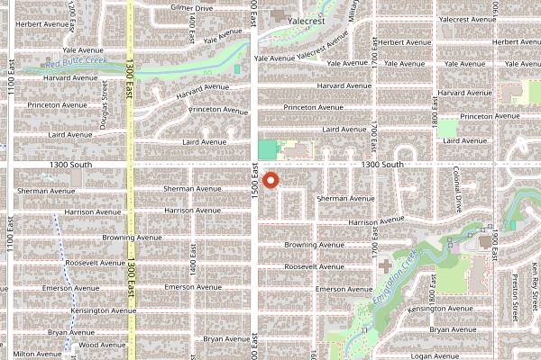 Map showing The Park Cafe in Salt Lake City