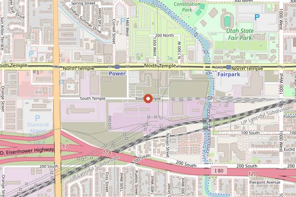 Map showing Red Iguana 2 in Salt Lake City