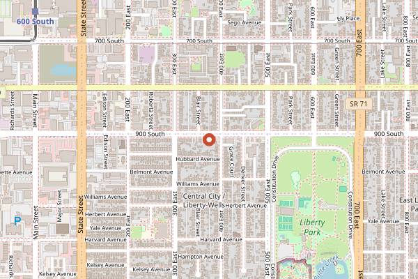 Map showing Veneto Ristorante Italiano in Salt Lake City