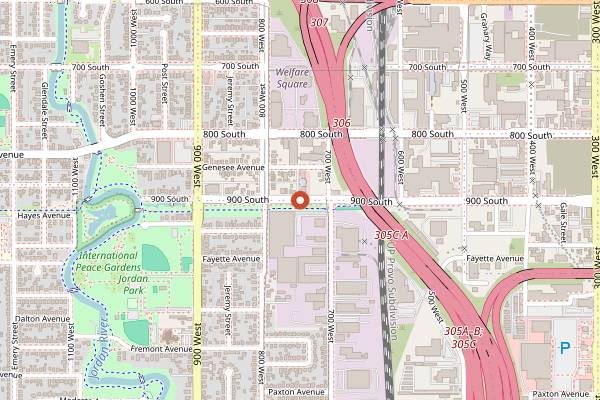 Map showing Water Witch in Salt Lake City