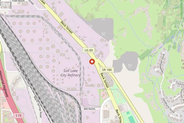 Map showing Garage on Beck in Salt Lake City