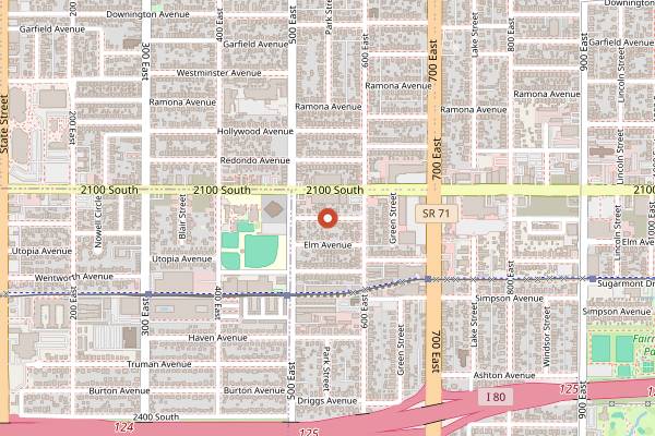 Map showing Pat's Barbecue in Salt Lake City