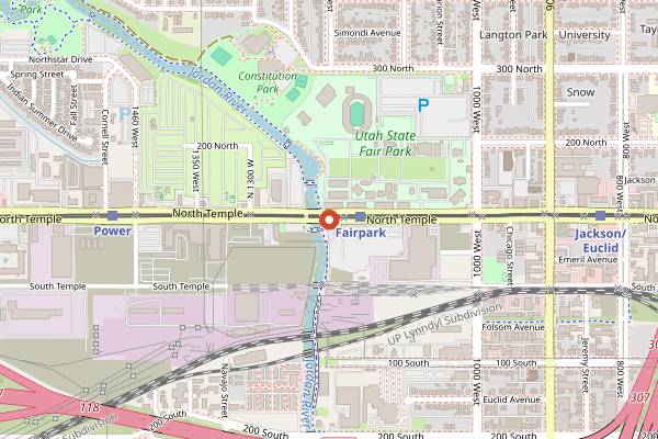 Map showing Red Iguana in Salt Lake City