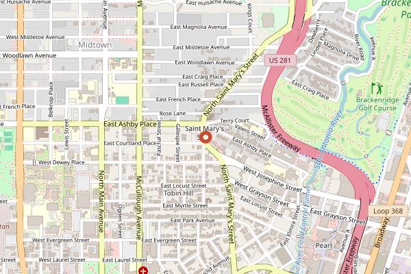 Map showing Rumble in San Antonio