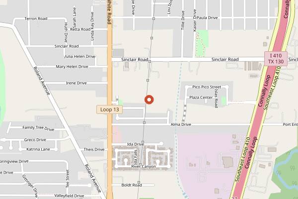 Map showing 2M Smokehouse in San Antonio